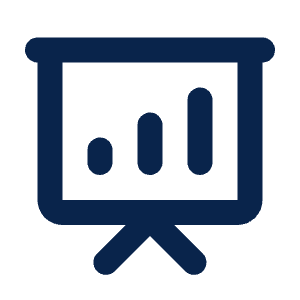 Presentation 1 Line Icon from Mingcute Line Set