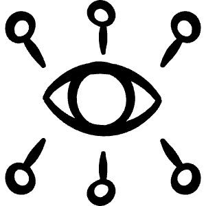 Seo Eye Network Icon from Freehand - Free Set