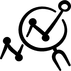 Seo Search Graph Icon from Freehand Line - Free Set
