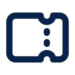 Ticket Line Icon from Mingcute Line Set