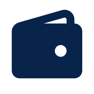 Wallet 4 Fill Icon from Mingcute Fill Set