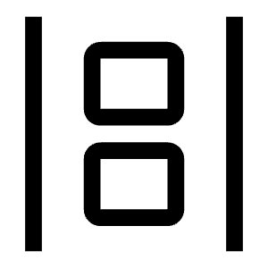 Arrange Vertical Icon from Carbon Set