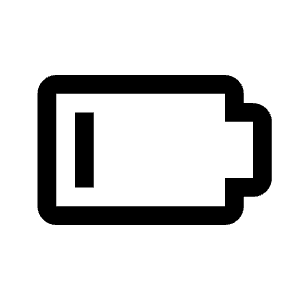 Battery Low Icon from Carbon Set
