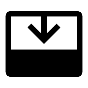 Bottom Panel Close Filled Icon from Carbon Set
