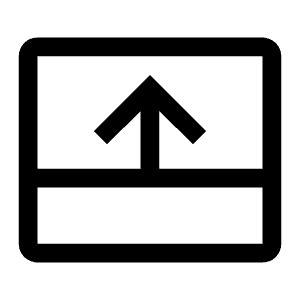 Bottom Panel Open Icon from Carbon Set