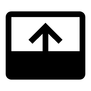 Bottom Panel Open Filled Icon from Carbon Set