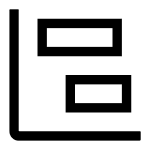 Chart Bar Floating Icon from Carbon Set