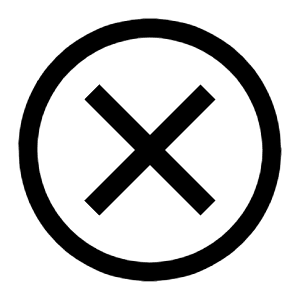 Close Outline Icon from Carbon Set