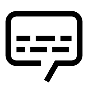 Closed Caption Alt Icon from Carbon Set