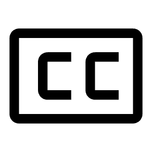 Closed Caption Icon from Carbon Set