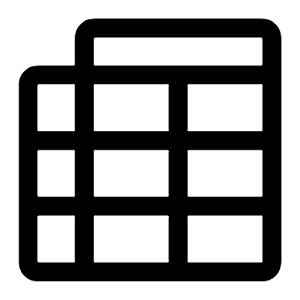 Cross Tab Icon from Carbon Set