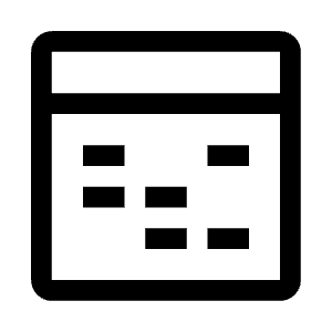 Data Table Icon from Carbon Set