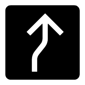 Direction Curve Filled Icon from Carbon Set
