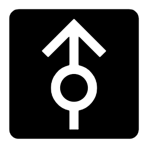 Direction Rotary Straight Filled Icon from Carbon Set