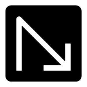 Direction Sharp Turn Filled Icon from Carbon Set