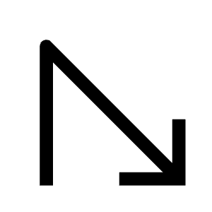 Direction Sharp Turn Icon from Carbon Set