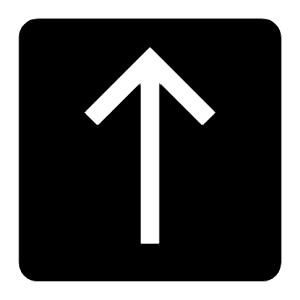 Direction Straight Filled Icon from Carbon Set