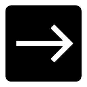 Direction Straight Right Filled Icon from Carbon Set