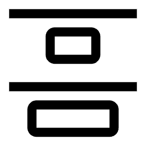 Distribute Vertical Top Icon from Carbon Set