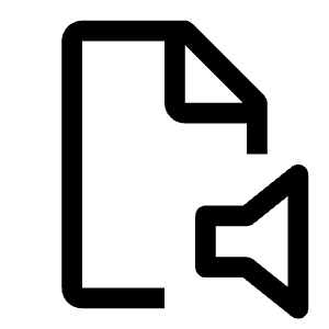 Document Audio Icon from Carbon Set