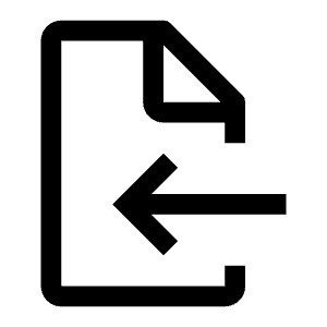 Document Import Icon from Carbon Set