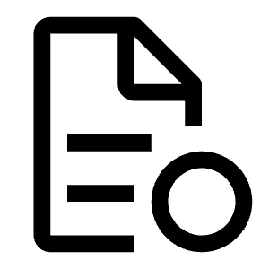 Document Preliminary Icon from Carbon Set