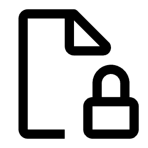 Document Protected Icon from Carbon Set