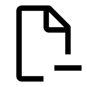 Document Subtract Icon from Carbon Set