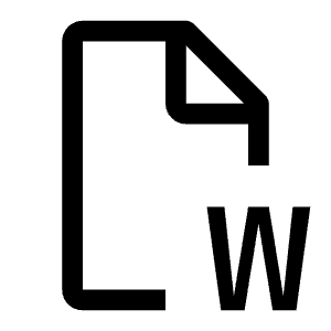 Document Word Processor Icon from Carbon Set