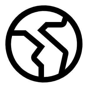 Earth Americas Icon from Carbon Set