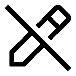 Edit Off Icon from Carbon Set