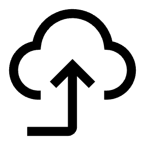 Fetch Upload Cloud Icon from Carbon Set