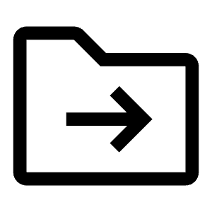 Folder Move To Icon from Carbon Set