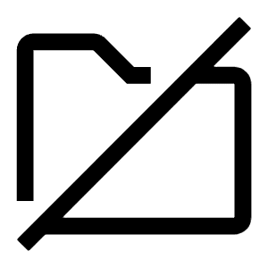 Folder Off Icon from Carbon Set