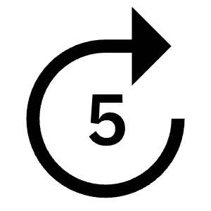 Forward 5 Icon from Carbon Set