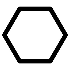 Hexagon Outline Icon from Carbon Set