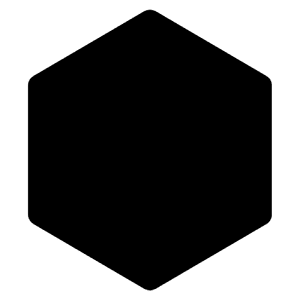 Hexagon Vertical Solid Icon from Carbon Set