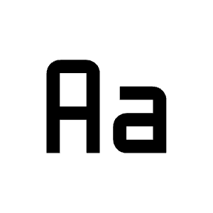 Letter Aa Icon from Carbon Set