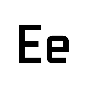 Letter Ee Icon from Carbon Set