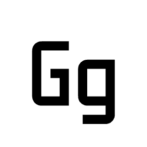 Letter Gg Icon from Carbon Set