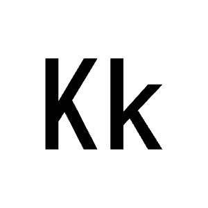 Letter Kk Icon from Carbon Set