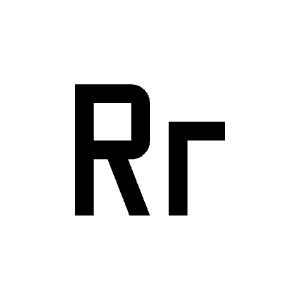 Letter Rr Icon from Carbon Set