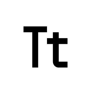 Letter Tt Icon from Carbon Set