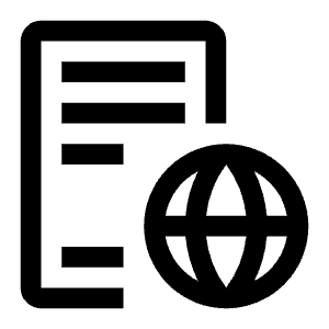 License Global Icon from Carbon Set