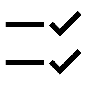 List Checked Mirror Icon from Carbon Set