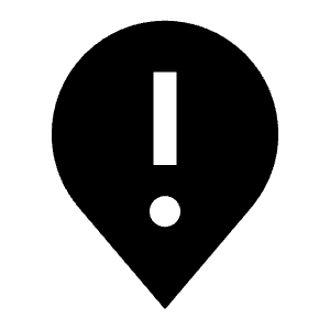 Location Hazard Filled Icon from Carbon Set