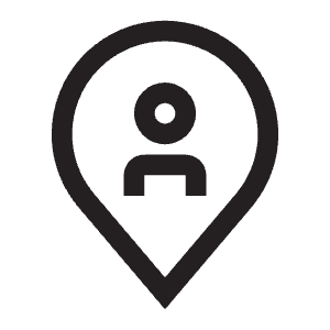 Location Person Icon from Carbon Set