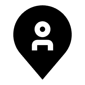 Location Person Filled Icon from Carbon Set