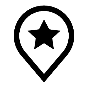 Location Star Icon from Carbon Set