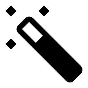 Magic Wand Filled Icon from Carbon Set